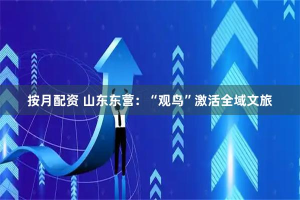 按月配资 山东东营：“观鸟”激活全域文旅